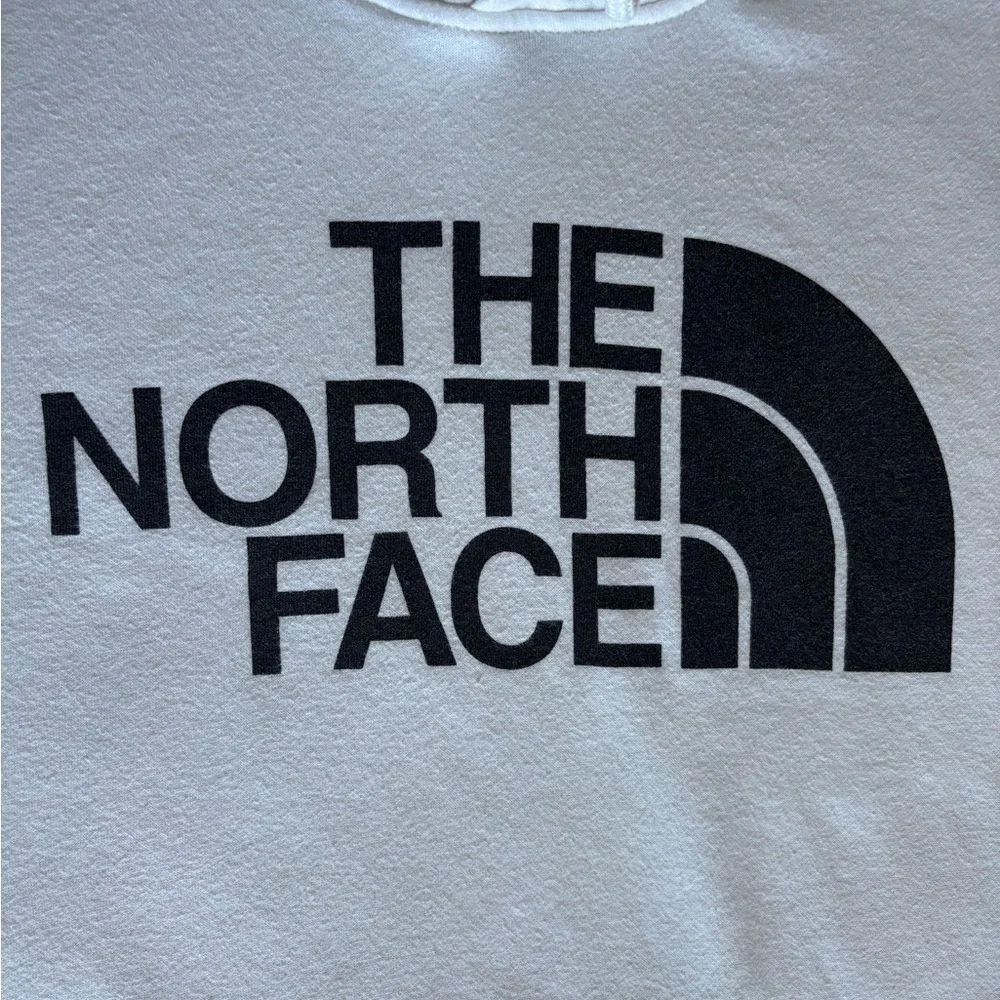 The North Face Half Dome Logo Print Hoodie Pullover Size M White Cotton Unisex